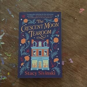 The Crescent Moon Tearoom by Stacy Sivinski - Navy & Orange Paperback